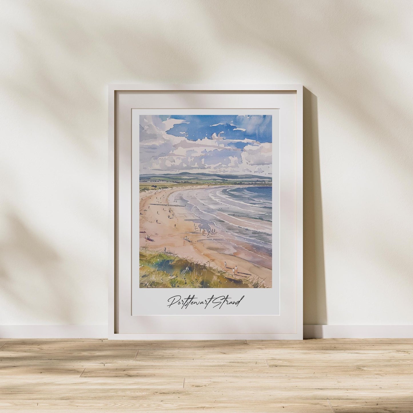 Portstewart Strand Travel Print, Frameless, Wall Art, Northern Ireland