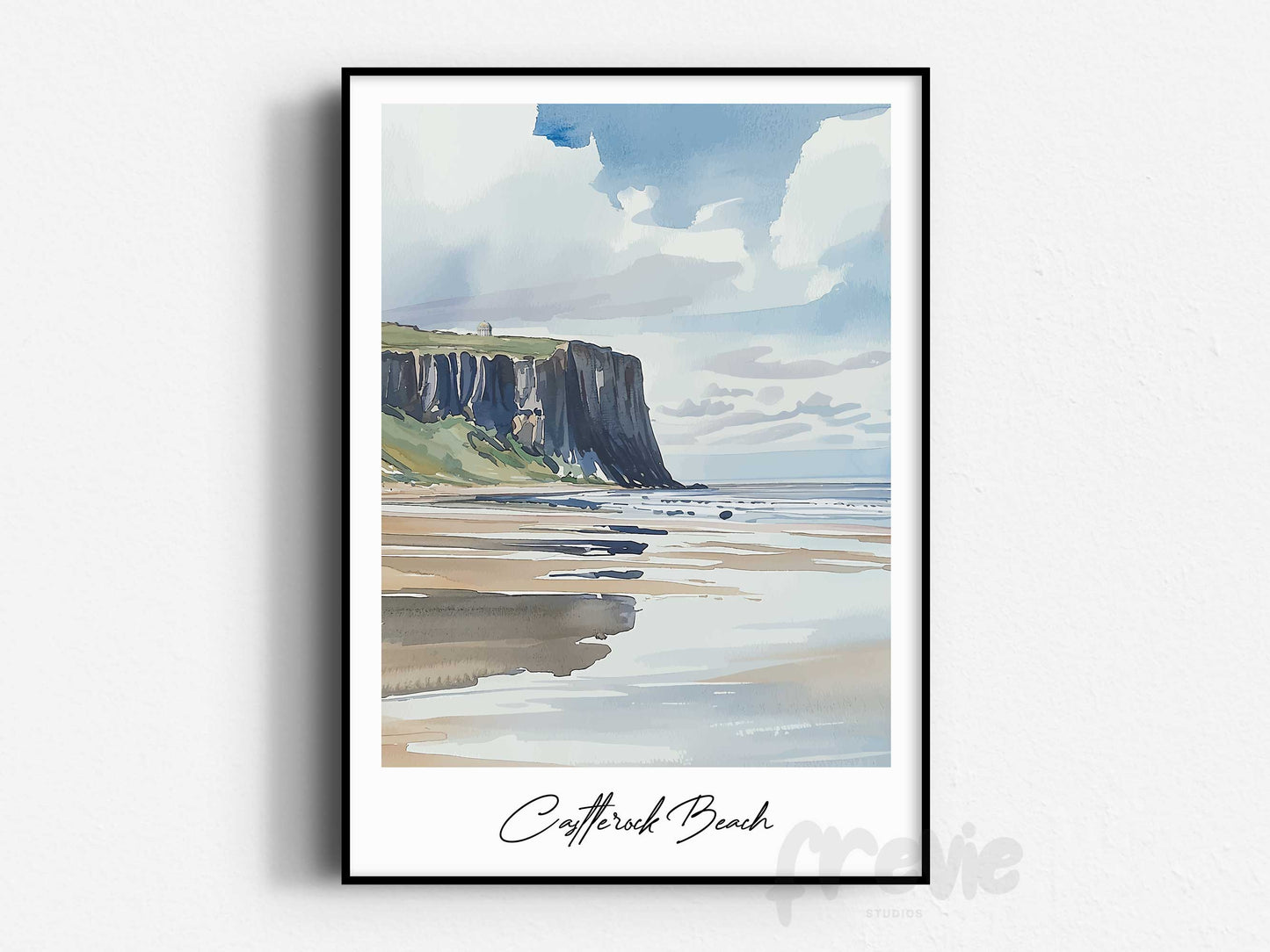 Castlerock Beach Travel Print, Frameless, Wall Art, Northern Ireland