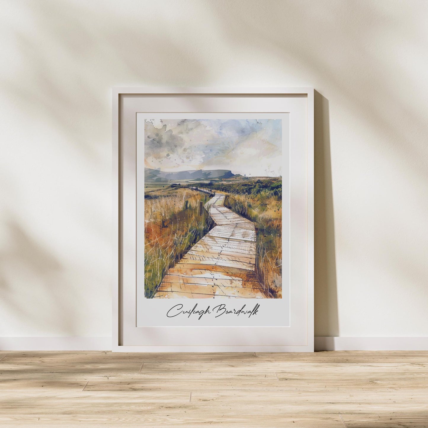 Cuilcagh Boardwalk Trail Travel Print, Frameless, Wall Art, Northern Ireland