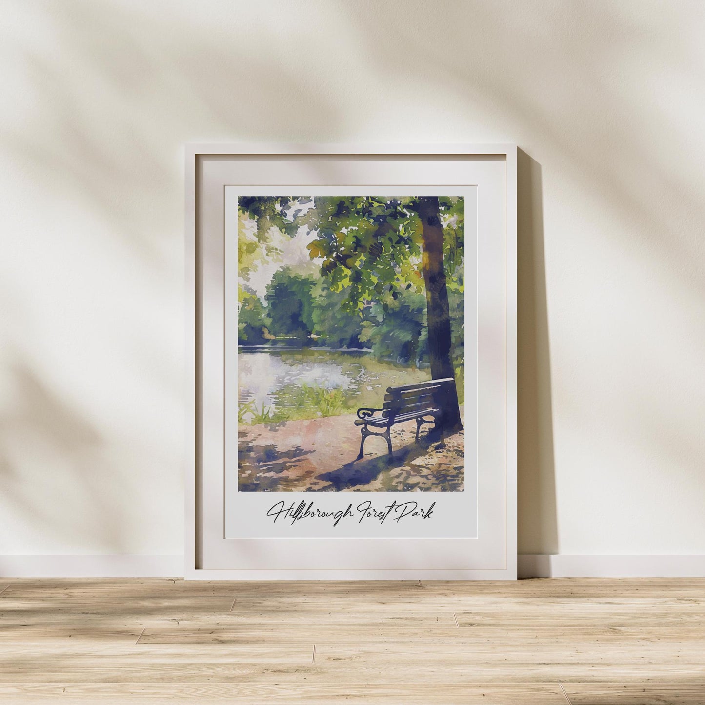 Hillsborough Forest Park Travel Print, Frameless, Wall Art, Northern Ireland