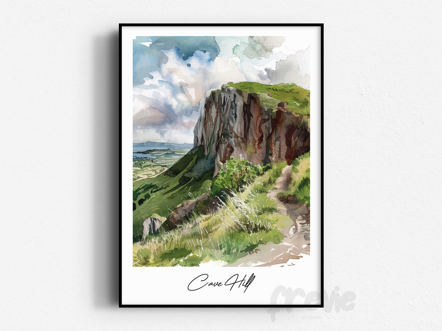 Cave Hill Belfast Travel Print, Frameless, Wall Art, Northern Ireland