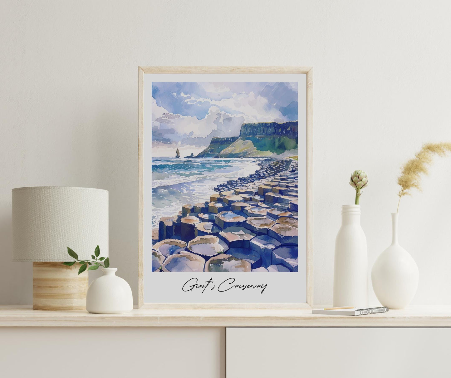 The Giant's Causeway Travel Print, Frameless, Wall Art, Northern Ireland