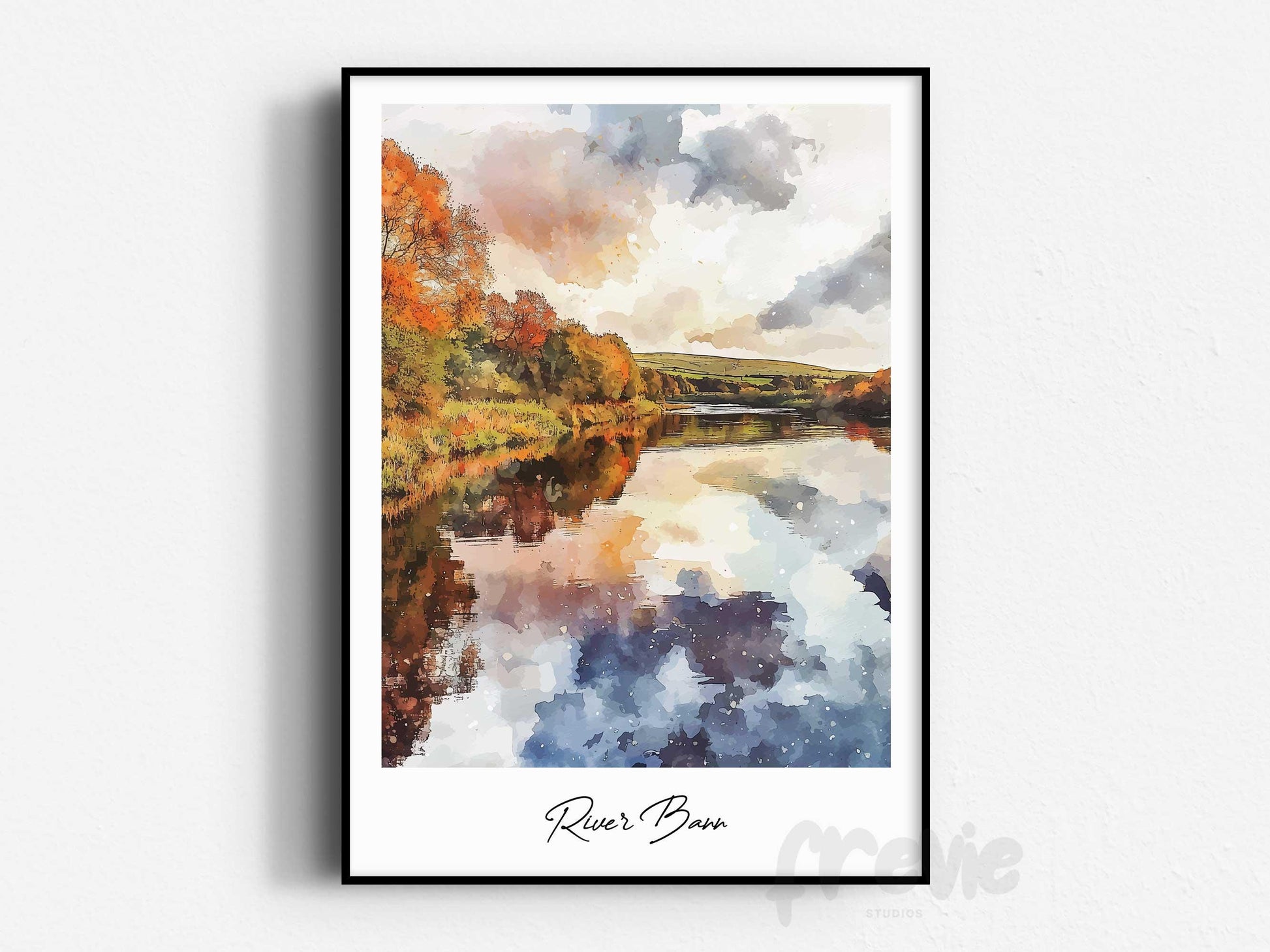 River Bann Travel Print, Frameless, Wall Art, Northern Ireland