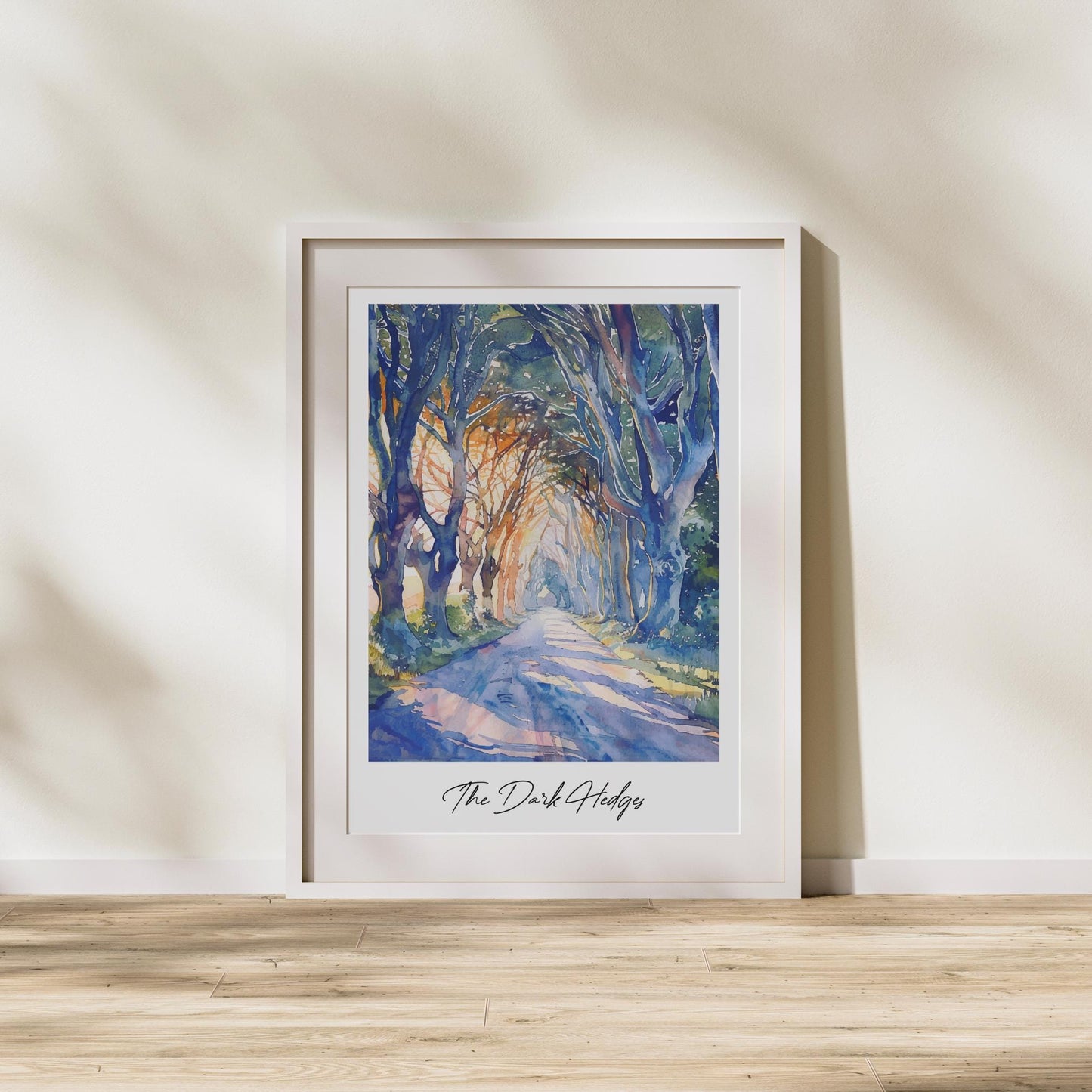 The Dark Hedges Travel Print, Frameless, Wall Art, Northern Ireland