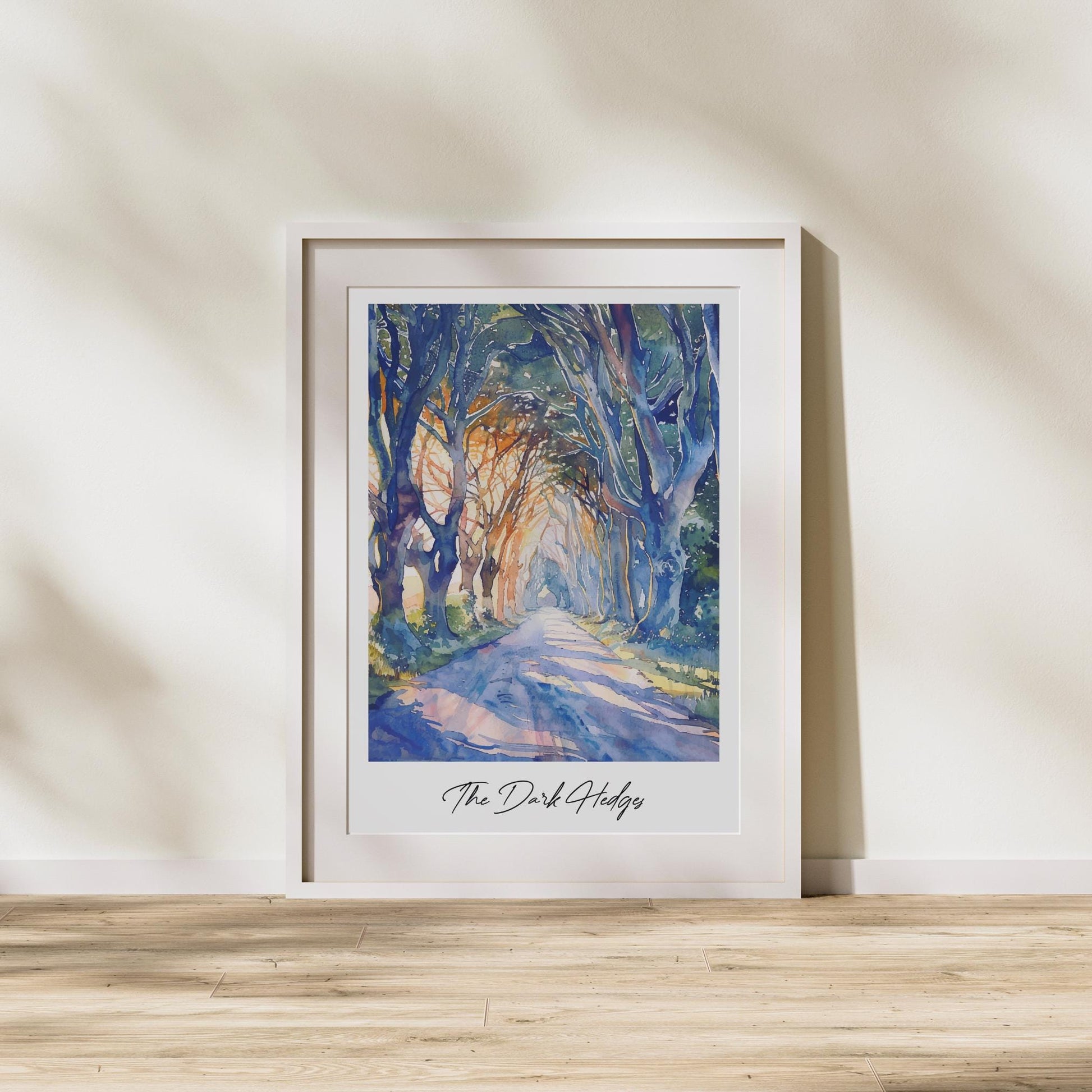 The Dark Hedges Travel Print, Frameless, Wall Art, Northern Ireland