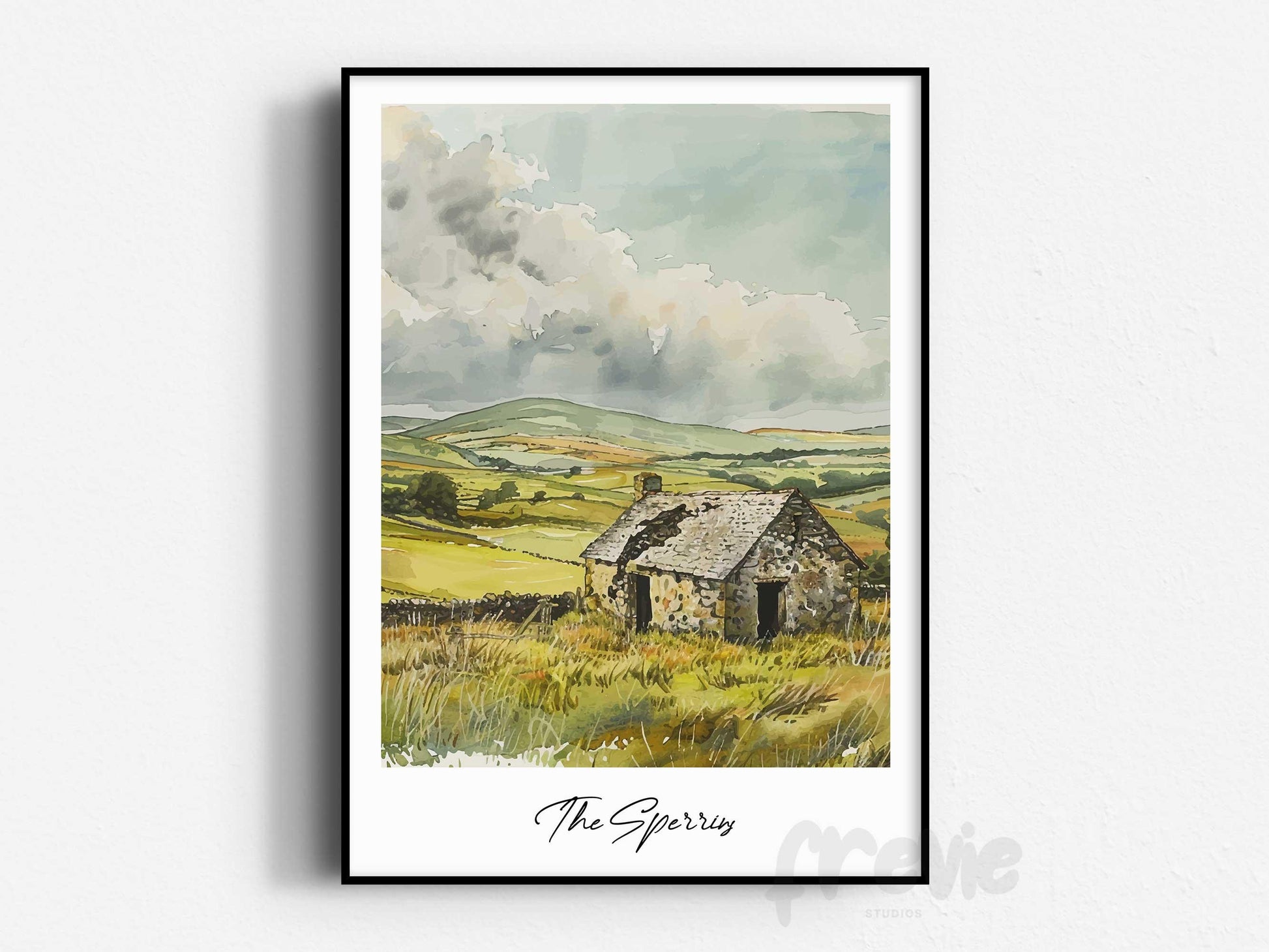 The Sperrins Travel Print, Frameless, Wall Art, Northern Ireland