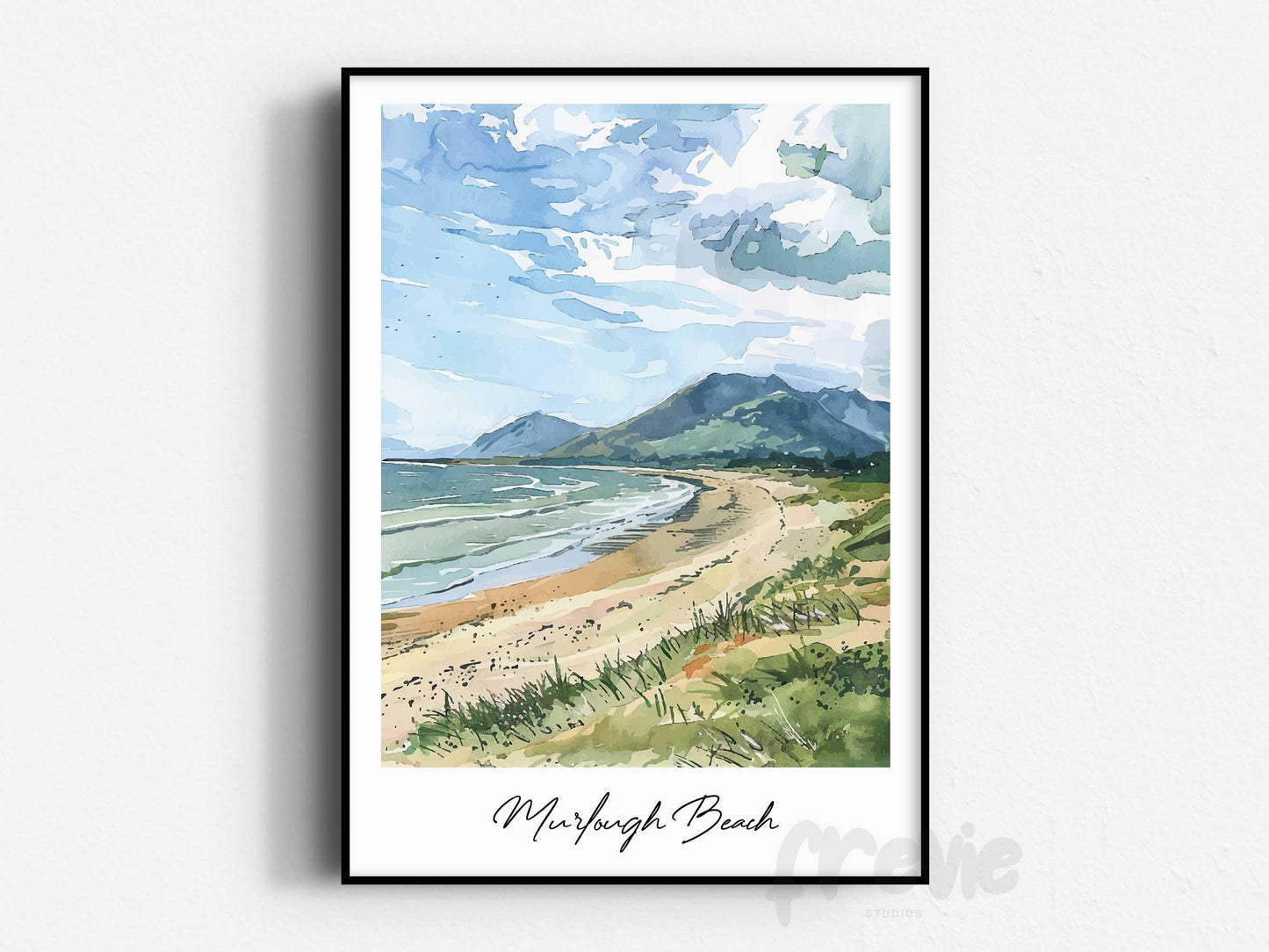 Murlough Beach Travel Print, Frameless, Wall Art, Northern Ireland