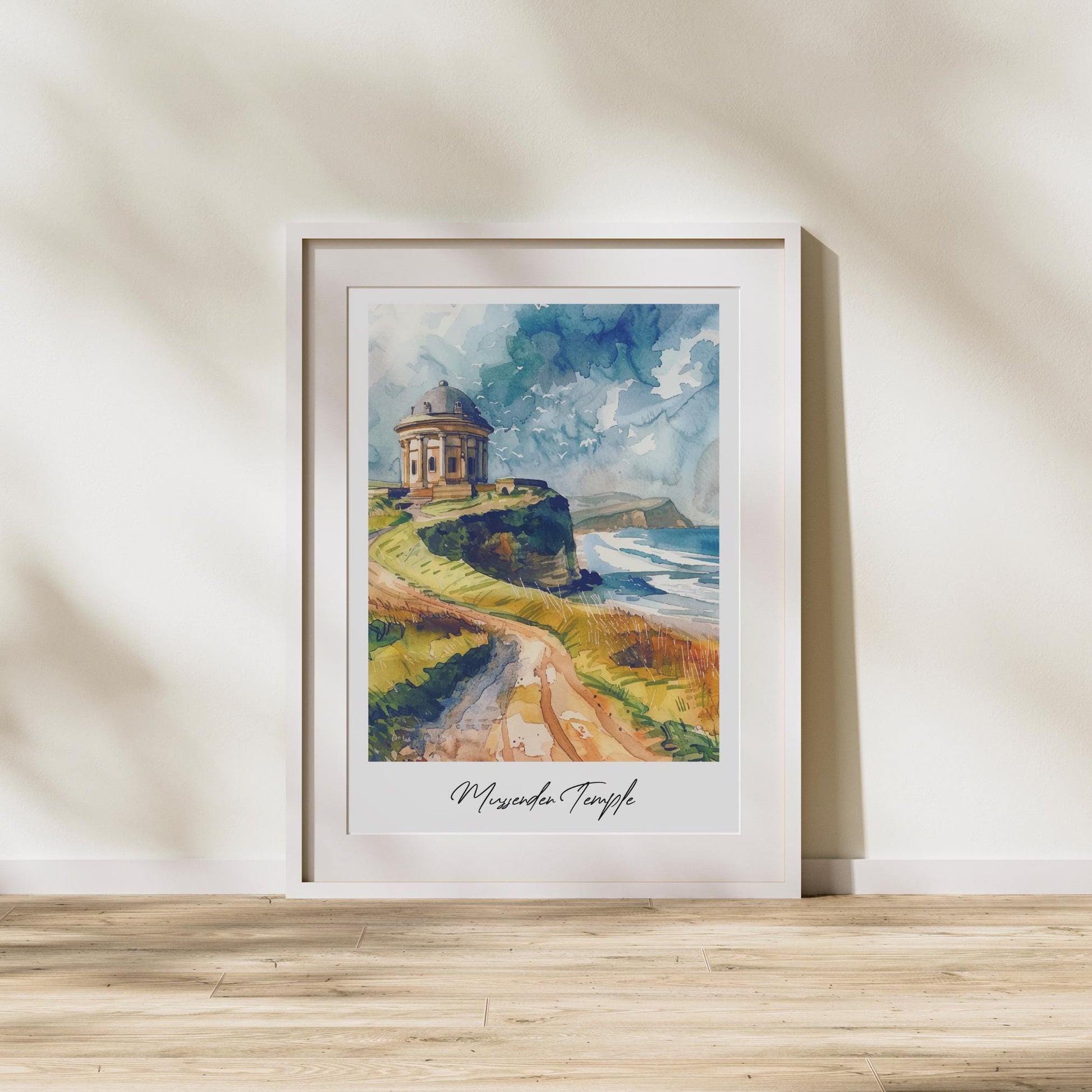 Mussenden Temple Travel Print, Frameless, Wall Art, Northern Ireland