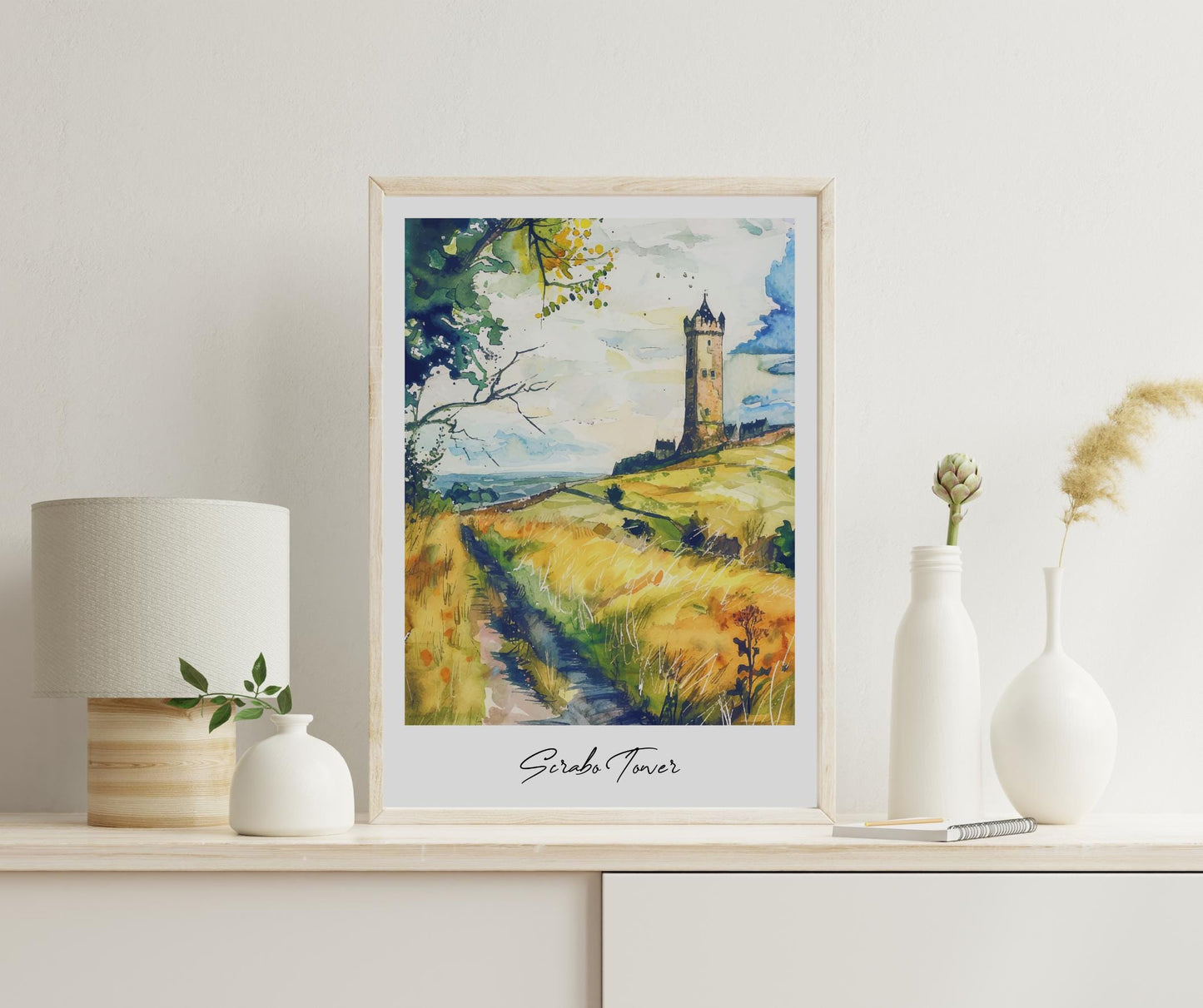 Scrabo Tower Travel Print, Frameless, Wall Art, Northern Ireland