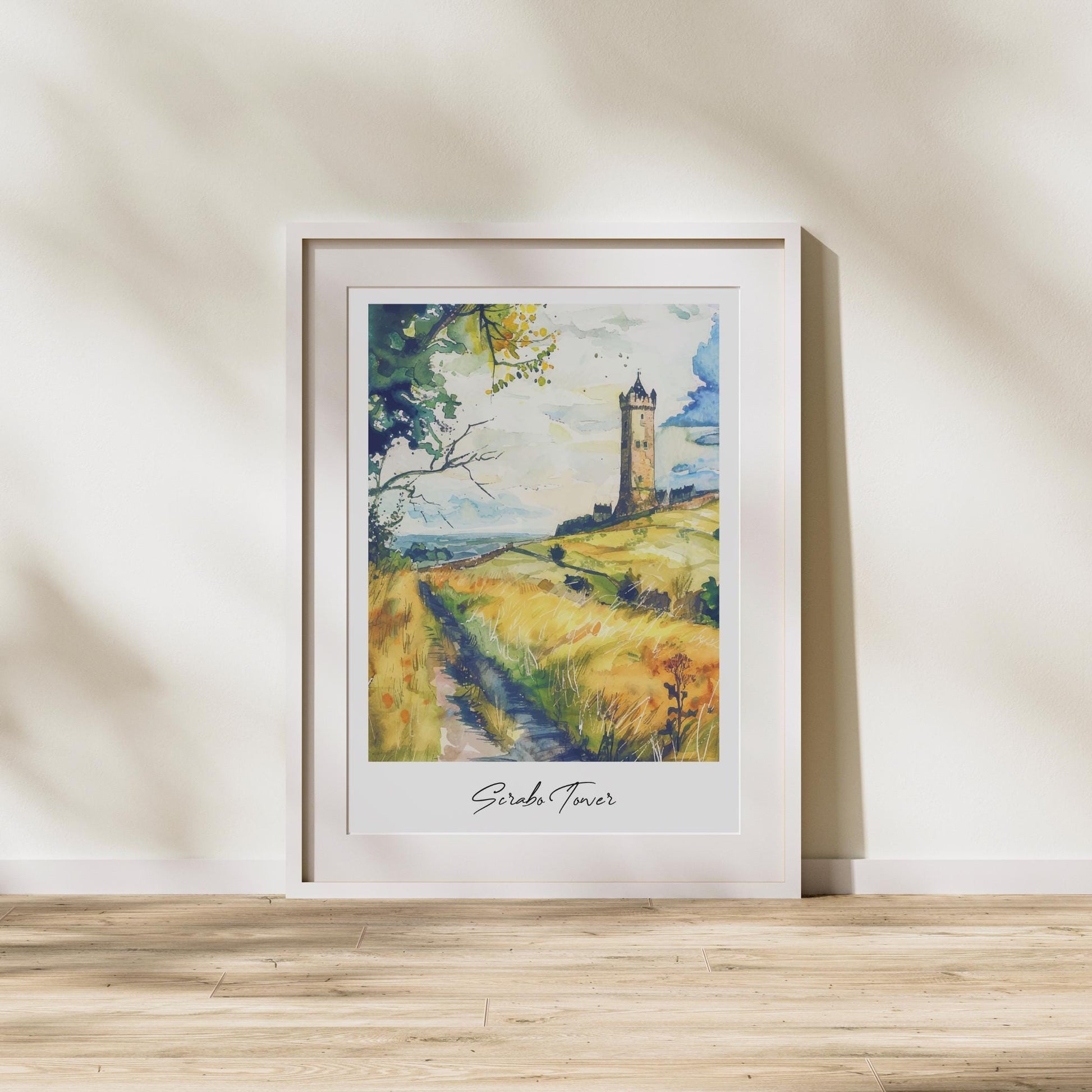 Scrabo Tower Travel Print, Frameless, Wall Art, Northern Ireland