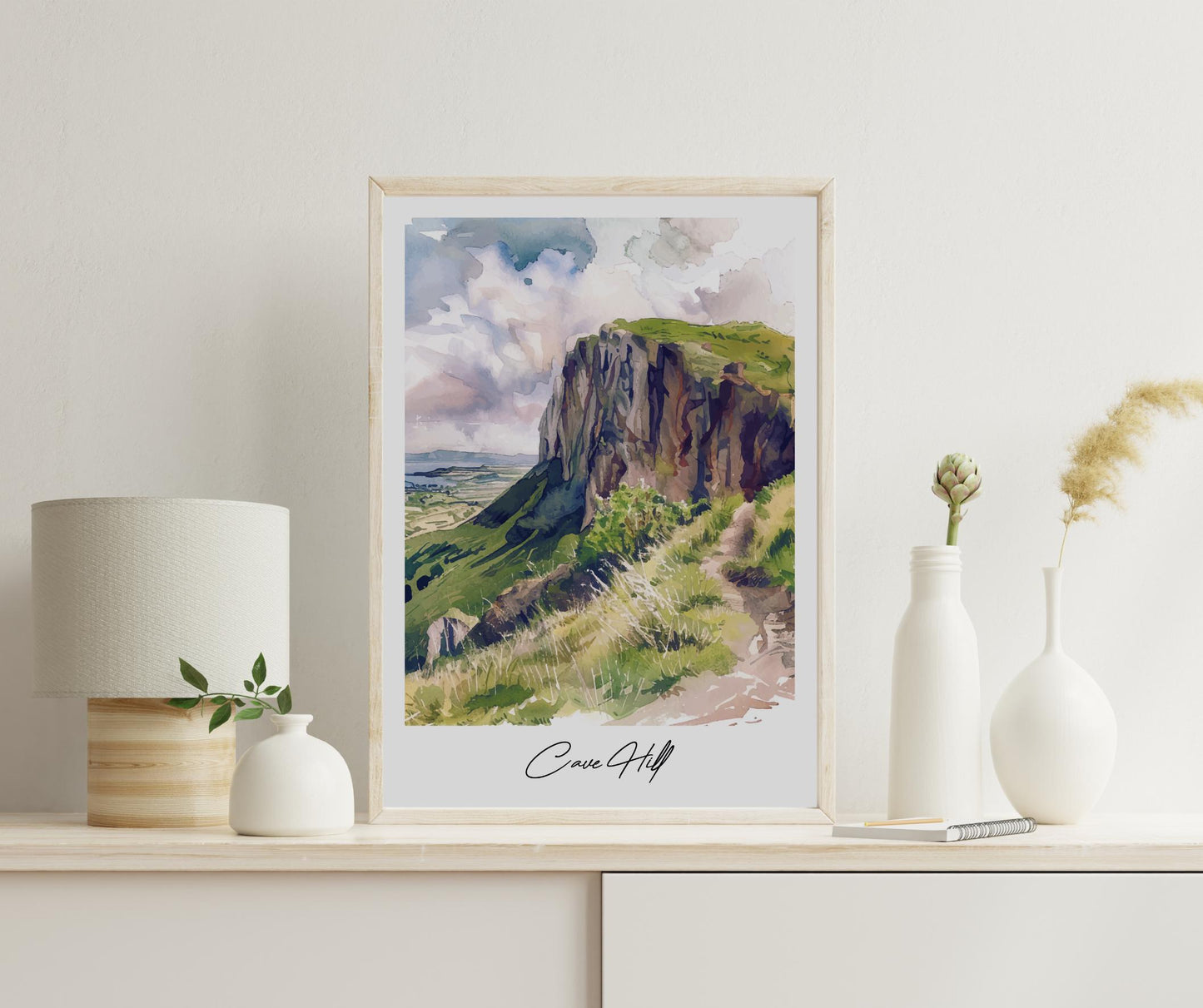 Cave Hill Belfast Travel Print, Frameless, Wall Art, Northern Ireland