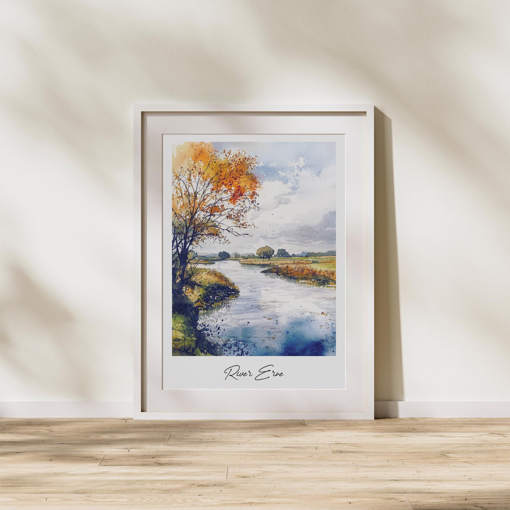 River Erne Travel Print, Frameless, Wall Art, Northern Ireland