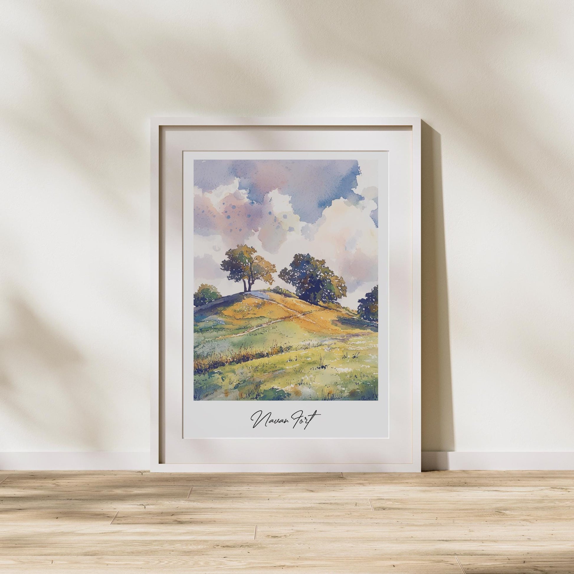 Fort Nava Travel Print, Frameless, Wall Art, Northern Ireland