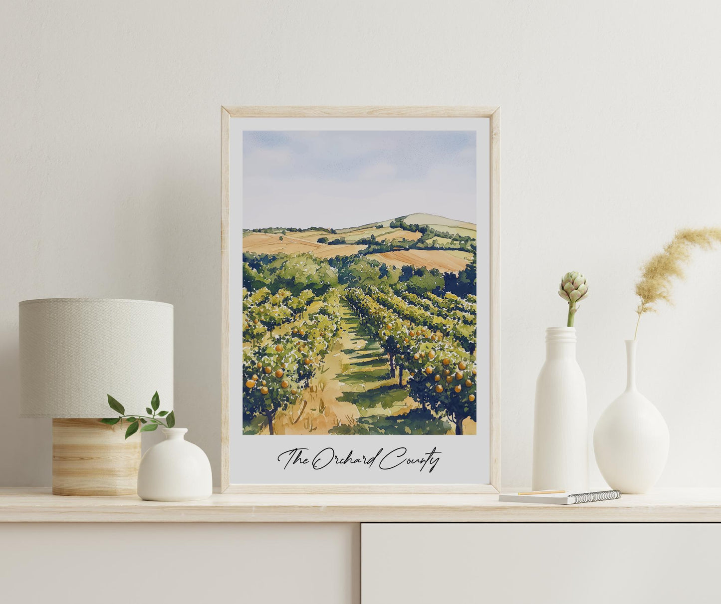 The Orchard County Armagh Travel Print, Frameless, Wall Art, Northern Ireland