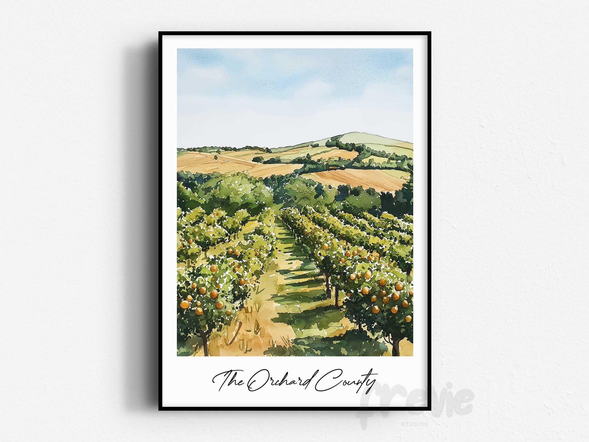 The Orchard County Armagh Travel Print, Frameless, Wall Art, Northern Ireland